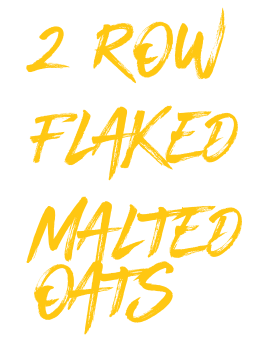 2 row flaked malted oats